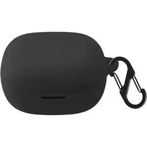 Case Compatible with Anker Soundcore P20i, Anker Soundcore R50i, Soft Silicone Shockproof Protective Cover with Carabiner Accessories (Black)