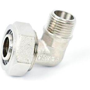90 Degree Elbow Fitting 3/4 Tubing x 1/2" Male NPT Compressed Air Tubing Replacement For Maxline