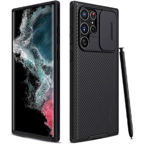 CloudValley for Samsung Galaxy S21 Ultra Case with Camera Cover, Full-Body Protective & Slim Fit, Camera Protection Case Only for Samsung Galaxy S21 Ultra 5G 6.8 inch (2021 Release), Black