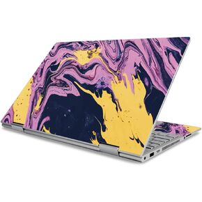 MightySkins Skin Compatible with HP Envy x360 15" (2019) - Pink Wiggle | Protective, Durable, and Unique Vinyl Decal wrap Cover | Easy to Apply, Remove, and Change Styles | Made in The USA
