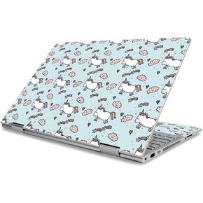 MightySkins Skin Compatible with HP Envy x360 15" (2019) - Cute Unicorns | Protective, Durable, and Unique Vinyl Decal wrap Cover | Easy to Apply, Remove, and Change Styles | Made in The USA