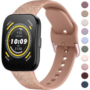 AK for Amazfit Bip 5 Band, Amazfit GTR 4 Bands/ GTR 3 Pro / GTR 3 / GTR 2e / GTR 2 / GTR 47mm Smart Watch, 22mm Soft Silicone Sport Band Adjustable Replacement Strap Compatible with Amazfit Bip 5 Band / Amazfit GTR 4 Bands Women Men