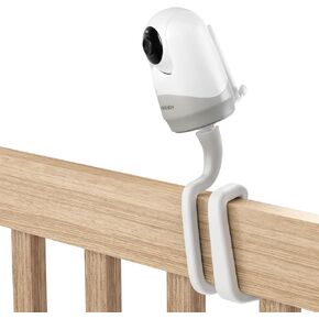 Flexible Clip Clamp Mount Compatible with HelloBaby HB6550/HB65/HB6550 pro/HB66/HB248 - Baby Monitor Holder/Shelf/Stand for Crib Nursery 360°