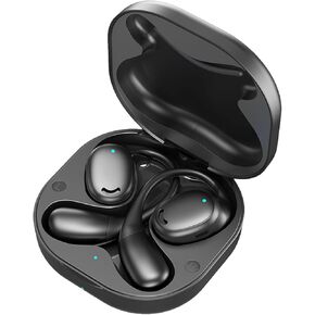 Open Earphones， Sweatproof Earbuds Wireless Bluetooth Earphones ，Bluetooth 5.3 Earphone Charging Case Provides 58 Hours of Playtime for Running and Fitness