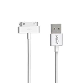 iPod Charger Cable, 30 Pin Cord Fast Charging & Sync for Old iPad 1st 2nd 3rd Generation, iPod Touch, iPod Nano, iPod Classsic (1-Pack), White