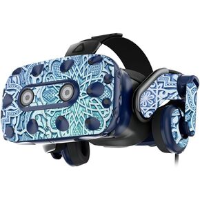 MightySkins Skin Compatible with HTC Vive Pro VR Headset - Carved Blue | Protective, Durable, and Unique Vinyl Decal wrap Cover | Easy to Apply, Remove, and Change Styles | Made in The USA