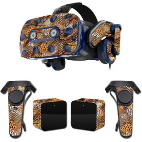MightySkins Skin Compatible with HTC Vive Pro VR Headset - Pheasant Feathers | Protective, Durable, and Unique Vinyl Decal wrap Cover | Easy to Apply, Remove, and Change Styles | Made in The USA