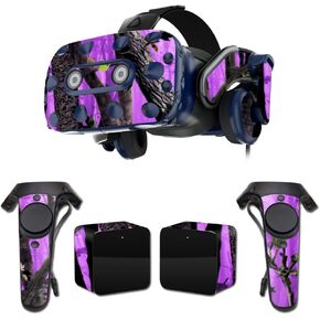 MightySkins Skin Compatible with HTC Vive Pro VR Headset - Purple Tree Camo | Protective, Durable, and Unique Vinyl Decal wrap Cover | Easy to Apply, Remove, and Change Styles | Made in The USA