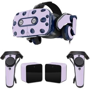 MightySkins Skin Compatible with HTC Vive Pro VR Headset - Solid Lilac | Protective, Durable, and Unique Vinyl Decal wrap Cover | Easy to Apply, Remove, and Change Styles | Made in The USA