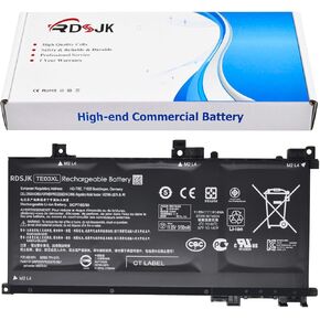 TE03XL 11.55V 61.6Wh Battery for HP Pavilion Notebook PC 15 Omen 15-AX033DX 15-AX000 Series 849910-850 HSTNN-UB7A 849570-541 849570-542 849570-543 TPN-Q173