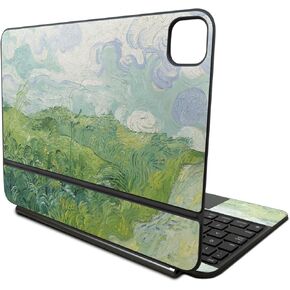 Skin Compatible with Apple Magic Keyboard for iPad Pro 11‑inch (M4) 2024 - Green Wheat Fields - Premium 3M Vinyl Protective Wrap Decal Cover - Easy to Apply | Crafted in The USA by MightySkins