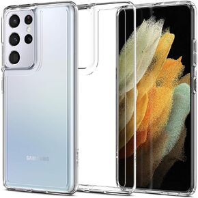 Spigen Ultra Hybrid Designed for Galaxy S21 Ultra Case (2021) - Crystal Clear