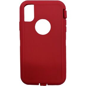 Replacement Rubber Outer Skin Shell Compatible with Otterbox Defender Series Case iPhone XR (Black)