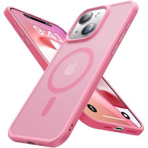 Strong Magnetic for iPhone 15 Case [Compatible with MagSafe] [Military-Grade Drop Tested] Shockproof Protective Slim Translucent Matte Phone Case for iPhone 15 Phone Case, Green