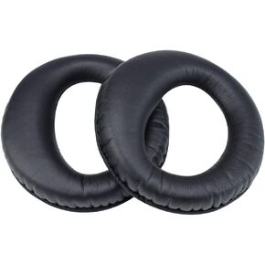 Replacement Earpads Protein Leather Ear Pads Cushions Cover Repair Parts Compatible with Sony Pulse Elite Edition Wireless Stereo Headset CECHYA-0086 0080 PS3 Headphones (Black)
