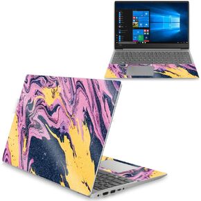 MightySkins Glossy Glitter Skin Compatible with Lenovo Ideapad 330S 15" (2018) - Pink Wiggle | Protective, Durable High-Gloss Glitter Finish | Easy to Apply and Change Style | Made in The USA
