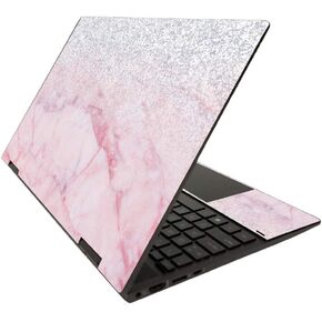 MIGHTY SKINS Skin Compatible with HP Envy x360 15" (2020) - Girly Marble Dazzle Protective, Durable, and Unique Vinyl Decal wrap Cover Easy to Apply, Remove, and Change Styles Made in The USA