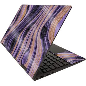 MightySkins Glossy Glitter Skin Compatible with HP Envy x360 15" (2020) - Purple Jewel | Protective, Durable High-Gloss Glitter Finish | Easy to Apply, Remove, and Change Styles | Made in The USA