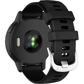 Bands Compatible with Garmin Venu 2 Plus/Venu Sq/Venu/Vivoactive 3 Watch Band Women Men,Soft Silicone Sport Replacement Strap for Garmin Vivomove Sport,Forerunner 645/245 Smart Watch
