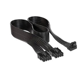 600W 12VHPWR PSU PCIe Cable for Corsair, PCIe 5.0 / Gen 5 12VHPWR Cable Compatible with Corsair - Fits Type-4 PSUs Dual 8-pin PCIe - 12+4pin Connector for GPUs (Type A)