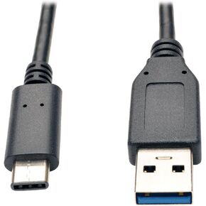 Tripp Lite USB C to USB A Cable, USB 3.1 Gen 1, Male to Male, Black, 6-ft. (U428-006)
