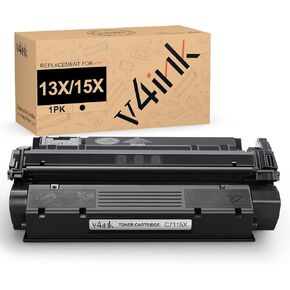 v4ink Toner Cartridge Replacement for HP C7115X 15X Q2613X 13X High Yield C7115A 15A Toner to use for HP Laser Printer 1200 1220 1300 1000 1005 1150 3300 3310 3320 3330 3380 Printers (Black, 1 Pack)