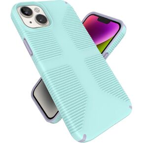 Speck iPhone 15 Plus Case - Built for MagSafe, Drop Protection Grip - for iPhone 15 Plus & iPhone 14 Plus - Soft Touch 6.7 Inch Phone Case - Presidio2 Grip Black/Black/White