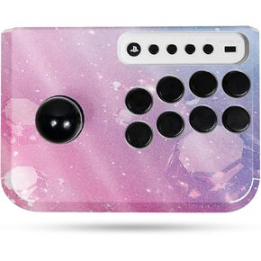 Glossy Glitter Gaming Skin Compatible with Hori Fighting Stick Mini (PS5, PS4, PC) - Pink Diamond - Premium 3M Vinyl Protective Wrap Decal Cover - Easy to Apply | Crafted in The USA by MightySkins