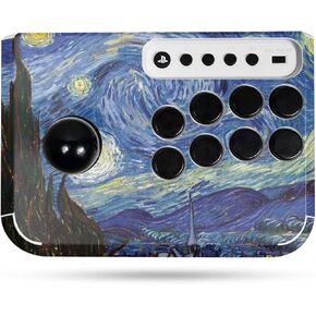 Gaming Skin Compatible with Hori Fighting Stick Mini (PS5, PS4, PC) - Starry Night - Premium 3M Vinyl Protective Wrap Decal Cover - Easy to Apply | Crafted in The USA by MightySkins