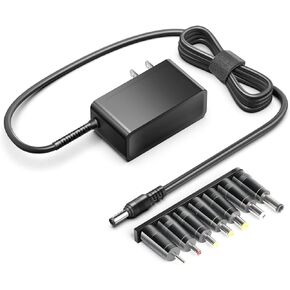 KFD 15V Universal Power Supply Adapter for Anker Soundcore Rave Mini A3390 Sony SRS-XB3 Speaker Litter Robot 2 3 4 Theragun Mini Prime Massage Gun Anker Nebula Capsule Max D2423 Projector Charger Cord