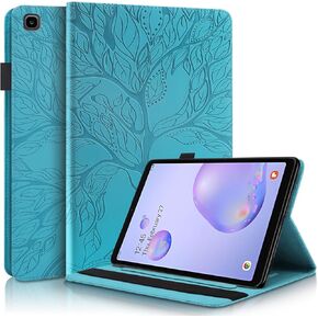 Samsung Galaxy Tab A 8.4 inch 2020 Case SM-T307 PU Leather Folio Stand Cover Lightweight Flip Wallet Case Shell with Pencil Holder Card Pocket for Galaxy Tab A 8.4 Tablet 2020 - Turquoise
