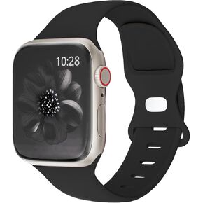سوار سيليكون رياضي متوافق مع أحزمة ساعة Apple 40 مم 38 مم 41 مم 44 مم 45 مم 42 مم 49 مم S/M M/L للنساء والرجال، سوار معصم ناعم مقاوم للماء بديل حزام رياضي لسلسلة iWatch Bands 9 8 7 6 5 4 3 2 1 SE Ultra