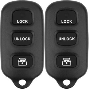 Key Fob Replacement for 2003-2009 Toyota 4Runner/ 2001-2007 Sequoia Car Keyless Entry Remote Control,HYQ12BBX HYQ12BAN,4 Buttons,2Pcs