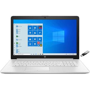 HP 17-BY400 Laptop, 2021, 17.3" 1600 x 900, Intel Core i3-1115G4 2-Core, 64GB DDR4, 2TB SSD, Windows 10 Home, Wi-Fi 5, Bluetooth 4.2, 720p HD Camera, Natural Silver
