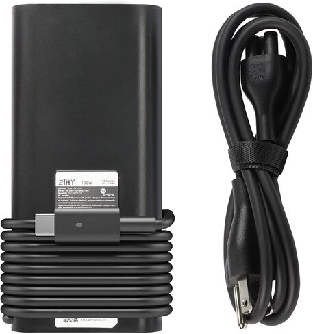 New 130W 90W USB-C Type C AC Adapter Laptop Charger for Dell XPS 15 9500 9510 9575 2-in-1 XPS 17 9700 Latitude 7410 7310 7210 5520 5411 5410 5521 Precision 3541 3550 5530 5550 DA130PM170 Power in Saudi Arabia