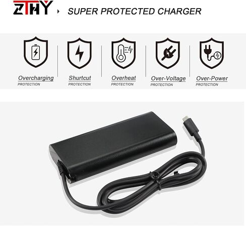 New 130W 90W USB-C Type C AC Adapter Laptop Charger for Dell XPS 15 9500 9510 9575 2-in-1 XPS 17 9700 Latitude 7410 7310 7210 5520 5411 5410 5521 Precision 3541 3550 5530 5550 DA130PM170 Power in Saudi Arabia