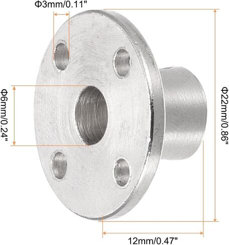 5mm Rigid Flange Coupling Connector Motor Guide Shaft Coupler (w Fastening Screw 1pack M1.5 Hex Wrench), [for DIY RC Model Stepper Motors Part]- 2Pack in Saudi Arabia