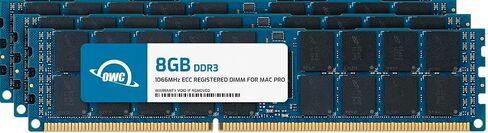 وحدة ترقية ذاكرة الوصول العشوائي OWC 16 جيجابايت (2 × 8 جيجابايت) DDR3 ECC مسجلة CL7 PC3-8500 1066 ميجاهرتز SDRAM متوافقة مع 2009-2010 Mac Pro Nehalem، Xserve 2009 (OWC85MP3S8M16GK) in Saudi Arabia