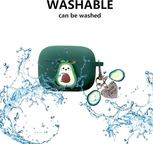 [ 3-in-1 ] Soft Silicone Case Compatible with JBL Tune 230NC TWS with Cleaning Kit, Cute Avocado Creativity Fruit Shock Cover for Tune 230NCTWS in Saudi Arabia