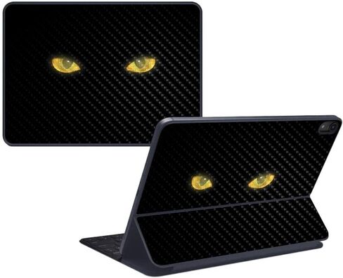 MightySkins Carbon Fiber Skin for Apple iPad Pro Smart Keyboard 12.9" (2018) - Teal Leopard - Protective, Durable Textured Carbon Fiber Finish - Easy to Apply and Change Styles - Made in The USA in Kuwait