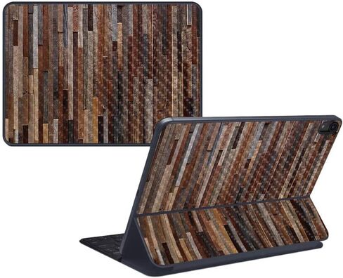 MightySkins Carbon Fiber Skin for Apple iPad Pro Smart Keyboard 12.9" (2018) - Woody - Protective, Durable Textured Carbon Fiber Finish - Easy to Apply, Remove, and Change Styles - Made in The USA in Saudi Arabia