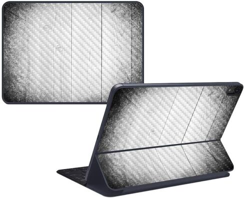 MightySkins Carbon Fiber Skin for Apple iPad Pro Smart Keyboard 12.9" (2018) - Woody - Protective, Durable Textured Carbon Fiber Finish - Easy to Apply, Remove, and Change Styles - Made in The USA in Saudi Arabia