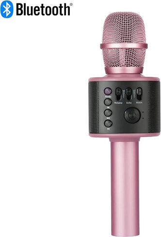 Core Innovations Wireless Bluetooth Karaoke Microphone with LED Lights, Built-in Speakers + HD Recording in Saudi Arabia
