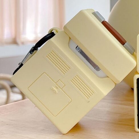 حافظة بديلة لأجهزة AirPods 1&2 غطاء سيليكون واقي لطيف بديل لحافظة Airpod سماعات رأس لاسلكية للموسيقى مع حلقة تسلق سوداء in Saudi Arabia