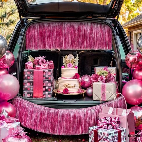 لافتة ذات شراشيب فضية كبيرة الحجم من كاتشون - 6.5 قدم، عبوة من قطعتين | إكليل فضي هامشي لديكورات الحفلات الفضية | لافتة فضية لامعة لرأس السنة الجديدة السعيدة لديكورات فضية للعام الجديد السعيد in Kuwait