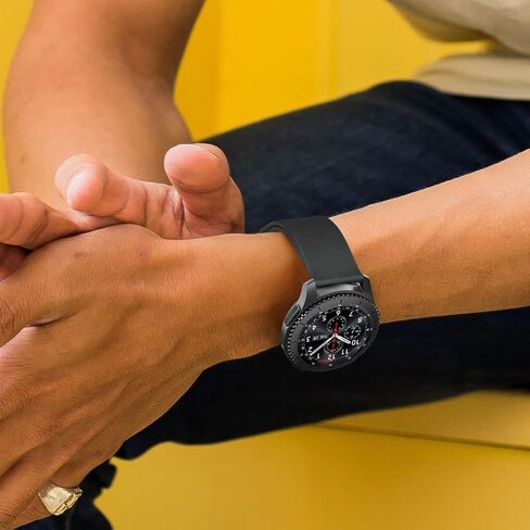 AK for Amazfit Bip 5 Band, Amazfit GTR 4 Bands/ GTR 3 Pro / GTR 3 / GTR 2e / GTR 2 / GTR 47mm Smart Watch, 22mm Soft Silicone Sport Band Adjustable Replacement Strap Compatible with Amazfit Bip 5 Band / Amazfit GTR 4 Bands Women Men in Kuwait