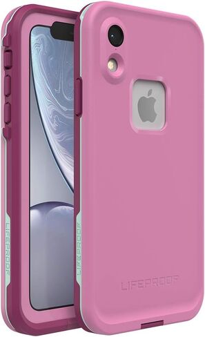 LifeProof iPhone XR FRĒ Series Case - BODY SURF (CEMENT/GARGOYLE/HAWAIIAN OCEAN), waterproof IP68, built-in screen protector, port cover protection, snaps to MagSafe in Kuwait