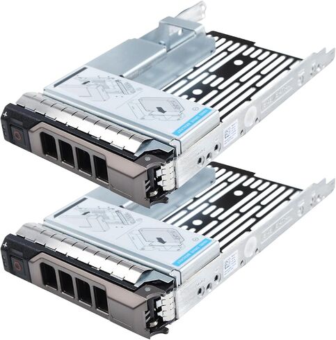 علبة محرك أقراص ثابتة 3.5 بوصة مع محول محرك 2.5 بوصة متوافق مع خوادم Dell PowerEdge R430 T430 R530 T630 R730 R930 R420 T420 R520 T620 R720 R410 R415 T410 5510 R515 T610 R710 T710، عبوتان in Saudi Arabia