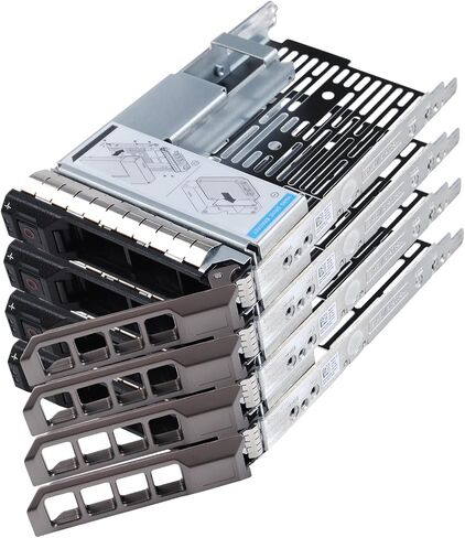 علبة محرك أقراص ثابتة 3.5 بوصة مع محول محرك 2.5 بوصة متوافق مع خوادم Dell PowerEdge R430 T430 R530 T630 R730 R930 R420 T420 R520 T620 R720 R410 R415 T410 5510 R515 T610 R710 T710، عبوتان in Saudi Arabia