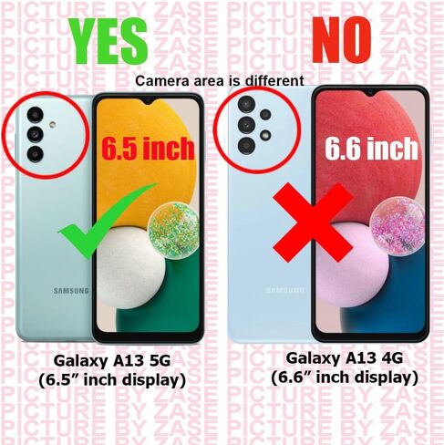 Zase Design Cover for Samsung Galaxy A13 5G Protective Wallet Case, Galaxy A13 6.5inch Case Cute Woman Girls Premium PU Leather Flip Folio w/Kickstand ID Card Slot Wrist Strap (Hot Pink Butterfly) in Saudi Arabia